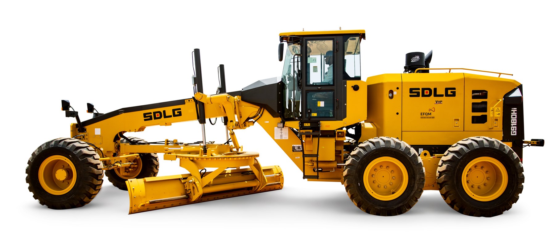 SDLG G9180Hi Motor Graders, three-quarter view